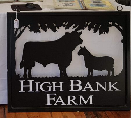 Bull and Tup Ex Display Sign