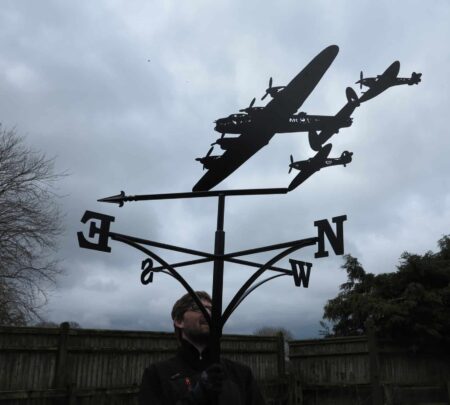 Battle-Of-Britain-Fly-Past-Weathervane-Lancaster-Spitfire-Hurricane