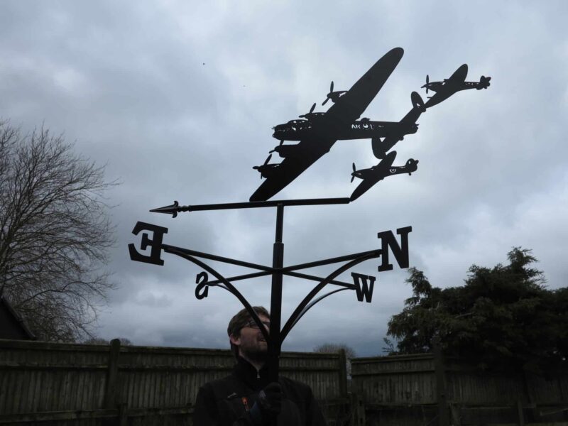 Battle-Of-Britain-Fly-Past-Weathervane-Lancaster-Spitfire-Hurricane