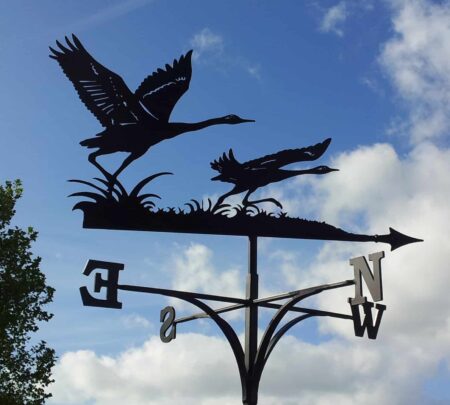 Cranes Taking Flight Weathervane