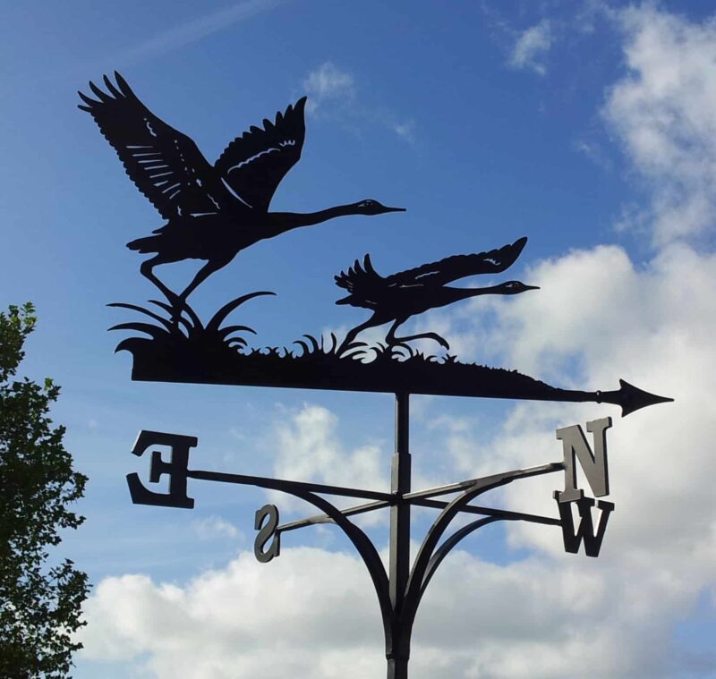 Cranes Taking Flight Weathervane