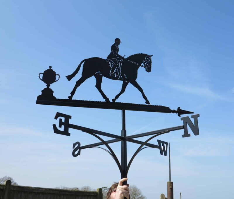 Dressage Horse And Cup Weathervane