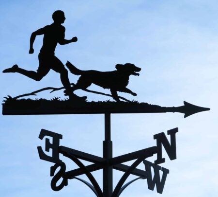 Fell Runner and Retriever Dog Weathervane