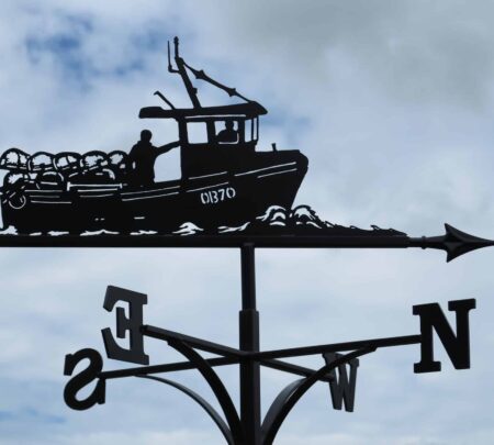 Fishing Lobster Creel Boat Weathervane