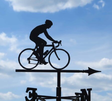 Solo Cyclist Weathervane