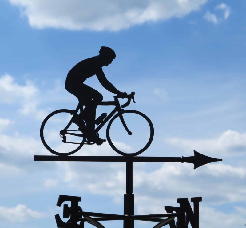 Solo Cyclist Weathervane