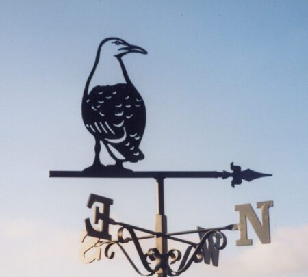 Herring Gull Sitting Bird Weathervane