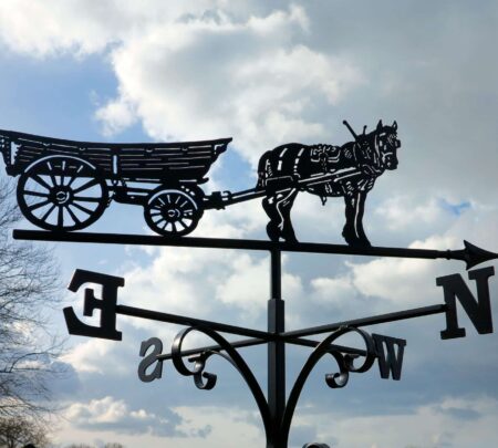 Horse And Cart Weathervane