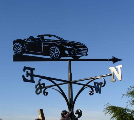 Jaguar Sports Car Weathervane