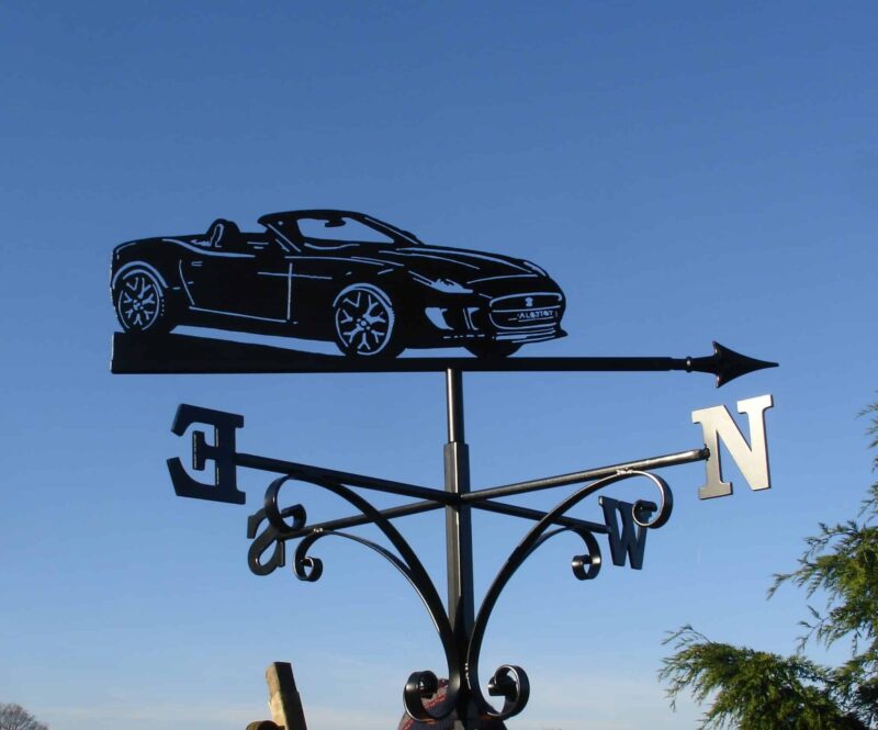 Jaguar Sports Car Weathervane