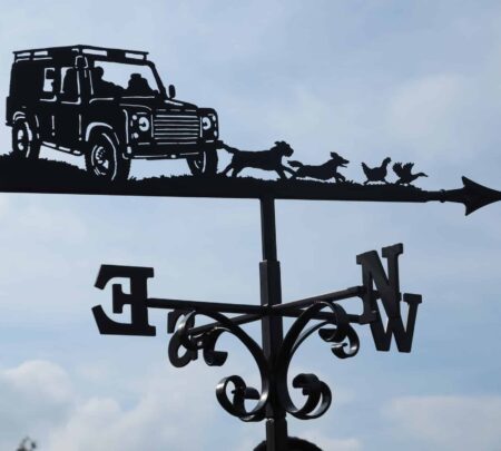 Landrover, Dogs, Hen And Duck Weathervane