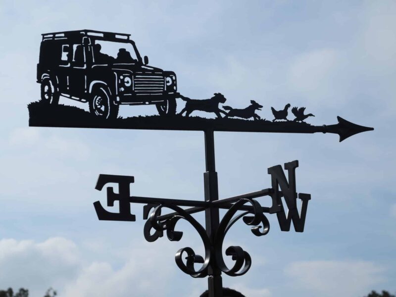 Landrover, Dogs, Hen And Duck Weathervane