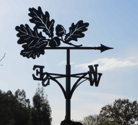 Oak Tree Leaves With Acorn Weathervane