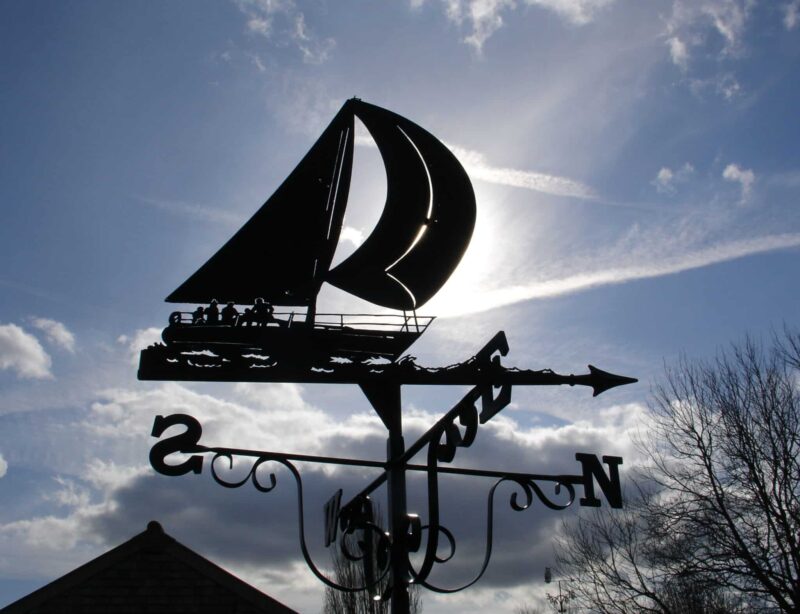 Ocean Racer Yacht Boat Weathervane