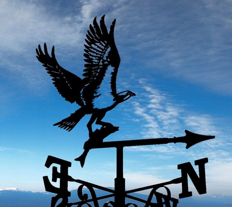 Osprey Bird And Fish Weathervane