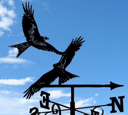 Pair Of Flying Red Kites Weathervane