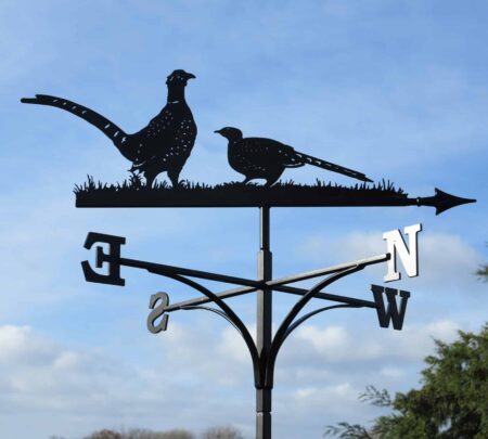 Pair Of Standing Pheasants Weathervane