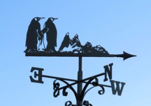 Penguins And Mountains Weathervane 2