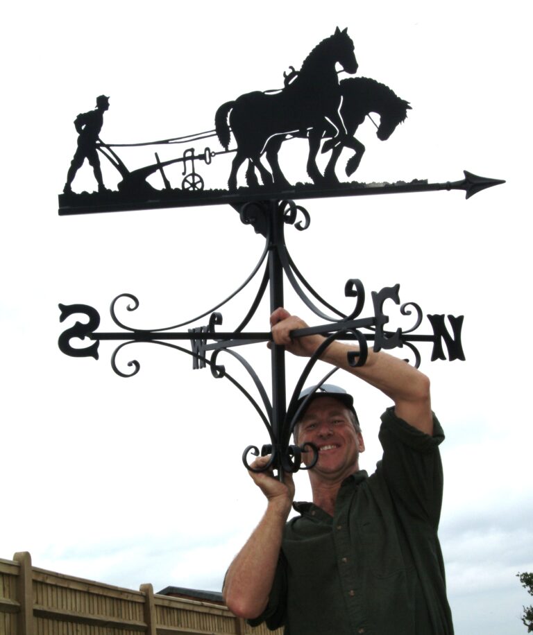 Ploughman And Horses Weathervane 2