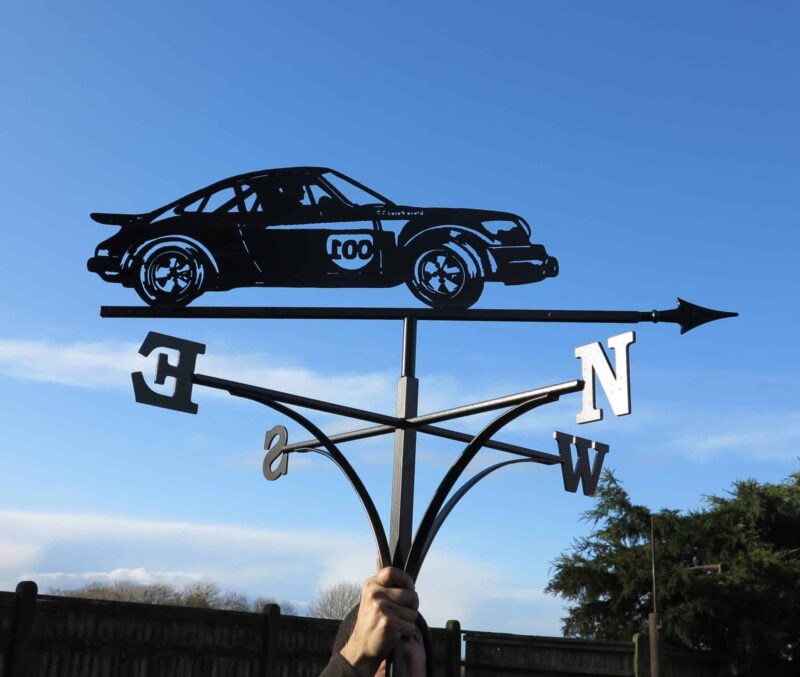 Porsche Rally Car Weathervane