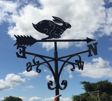 Running Hare Ears Down Weathervane