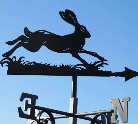 Running Hare Ears Up Weathervane 1