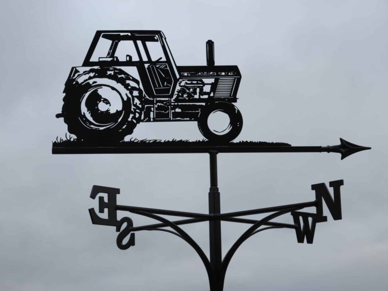 Zetor Crystal 8011 Tractor Weathervane in black