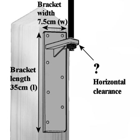 Bespoke Strap Bracket for weathervane