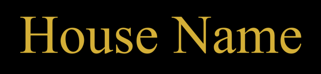 Times New Roman Upper & Lower Case gold