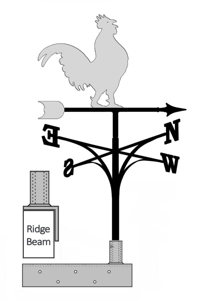 Weathervane - Ridge Bracket Example 1