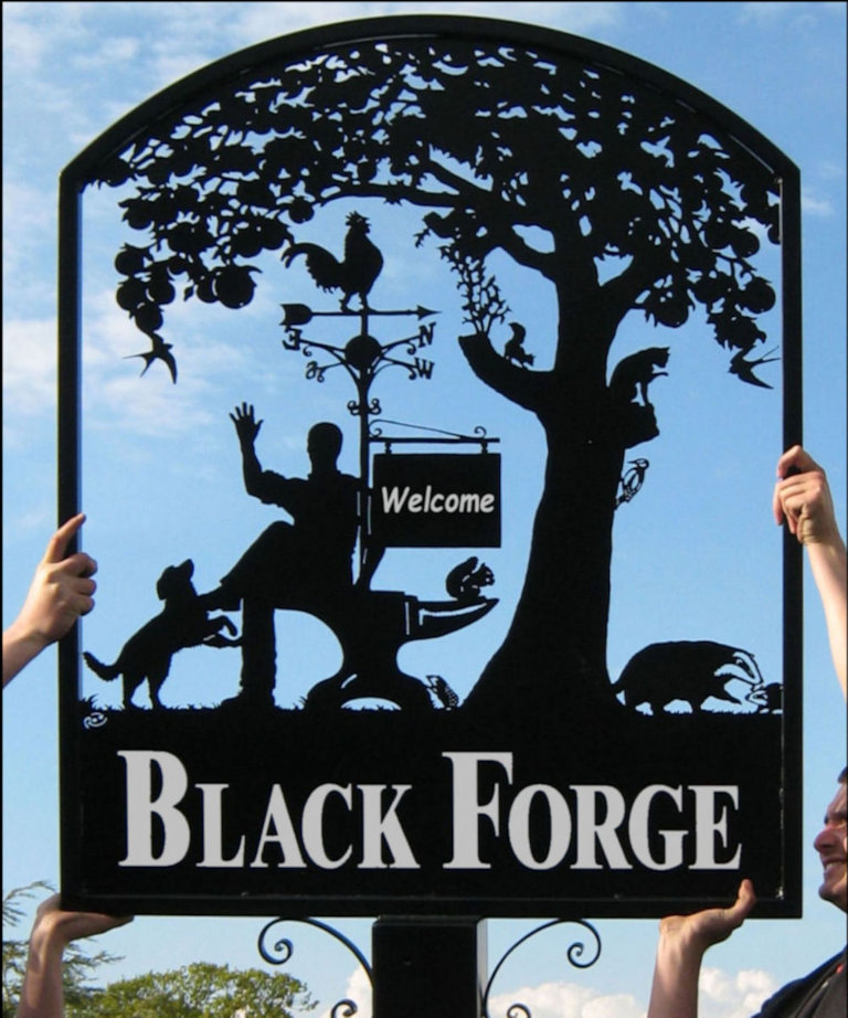 Black Forge Art entrance sign