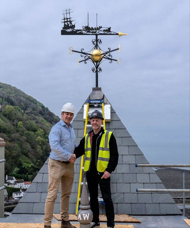 Unveiling of lifeboat bespoke weathervane