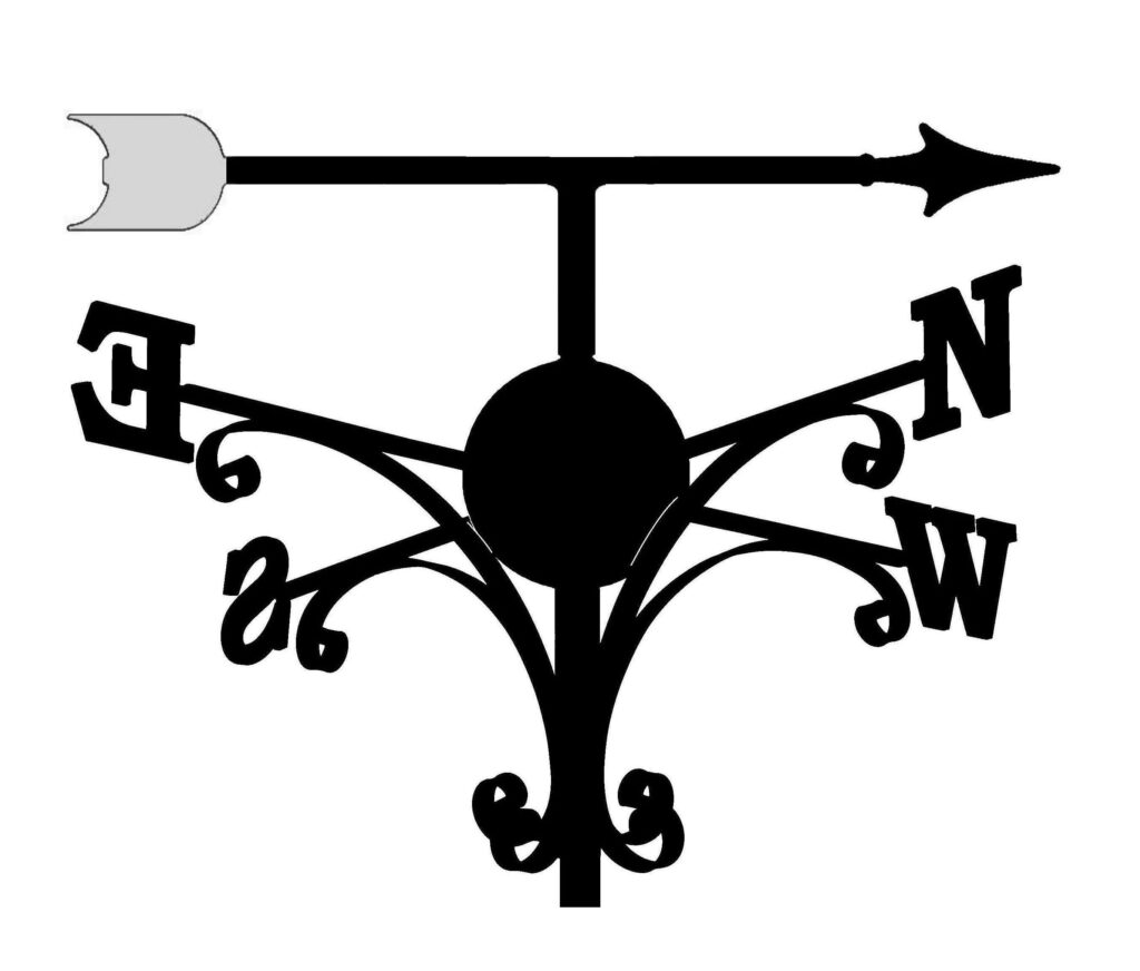 Bespoke Weathervane Cross Example