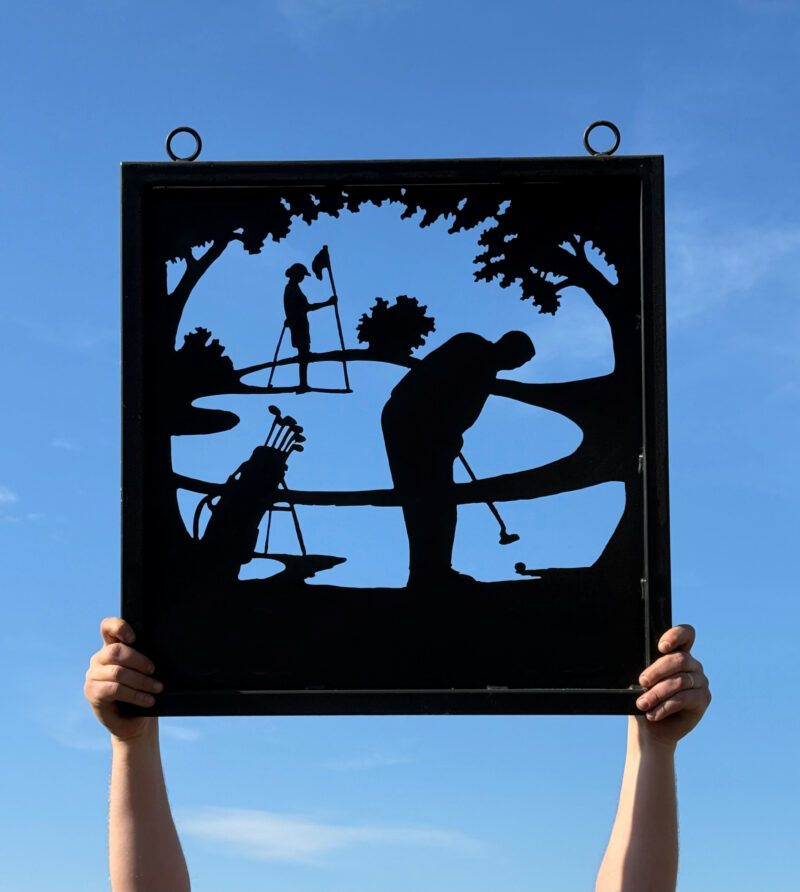 Ex-Display - Golf Club Scene Framed Sign 67cm x 69cm